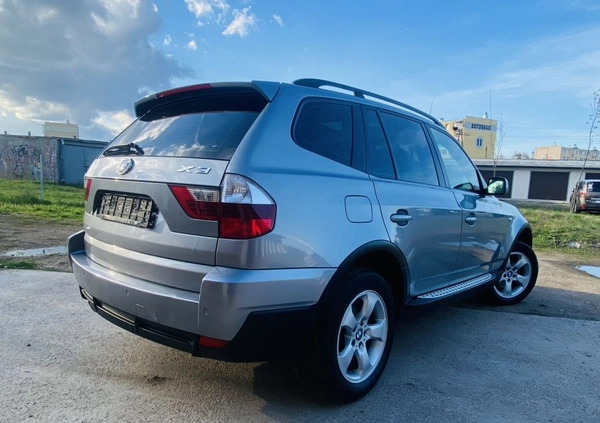 BMW X3 cena 31900 przebieg: 170896, rok produkcji 2008 z Kutno małe 277